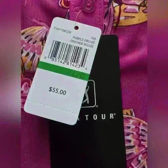 PGA TOUR pink tank top womens size large New With Tag - Picture 4 of 10